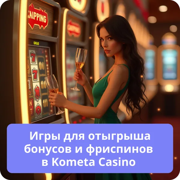 Игры для отыгрыша бонусов и фриспинов в Kometa Casino